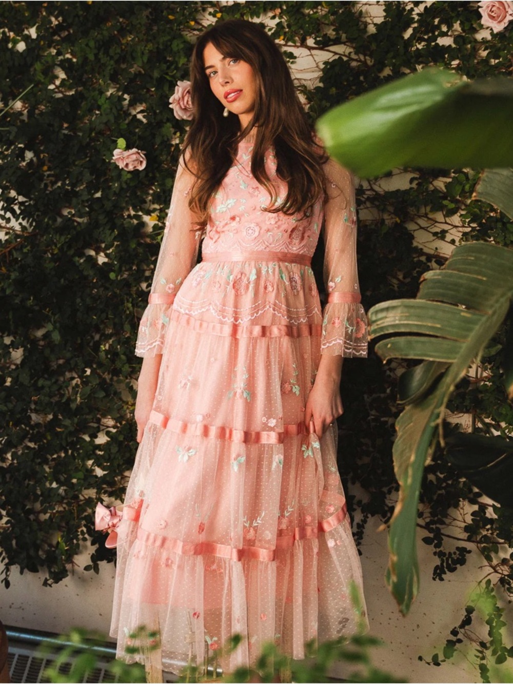 Ivy City Co Once Upon a Spring Dress in pink